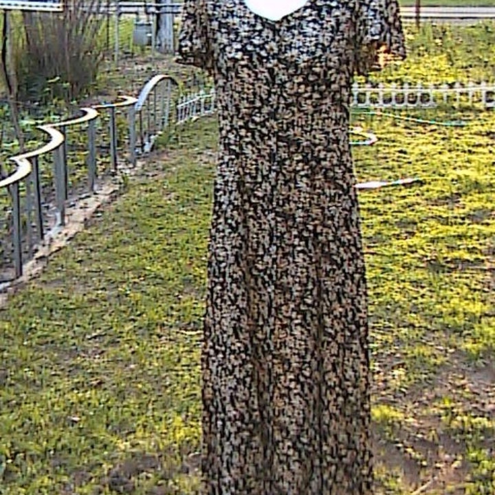 Butterfly Sleeve Floral Casual Maxi Dress Size 6